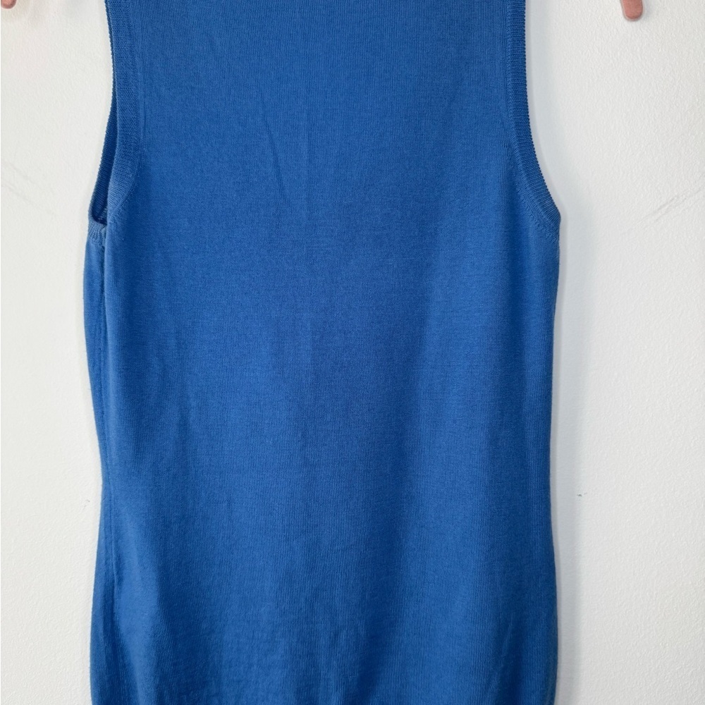 RED Valentino Blue Ruffled Tank Top - Picture 8 of 13